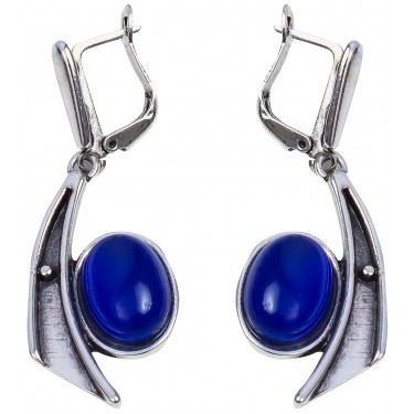 

Серьги подвески из бижутерного сплава WowMan Jewelry R814280E-002SBL, кристалл, R814280E-002SBL