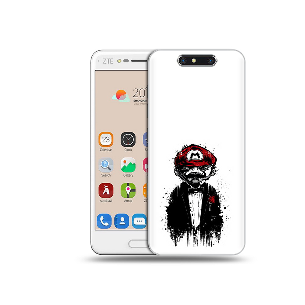 

Чехол MyPads Tocco для ZTE Blade V8 марио (PT100217.451.458), Прозрачный, Tocco