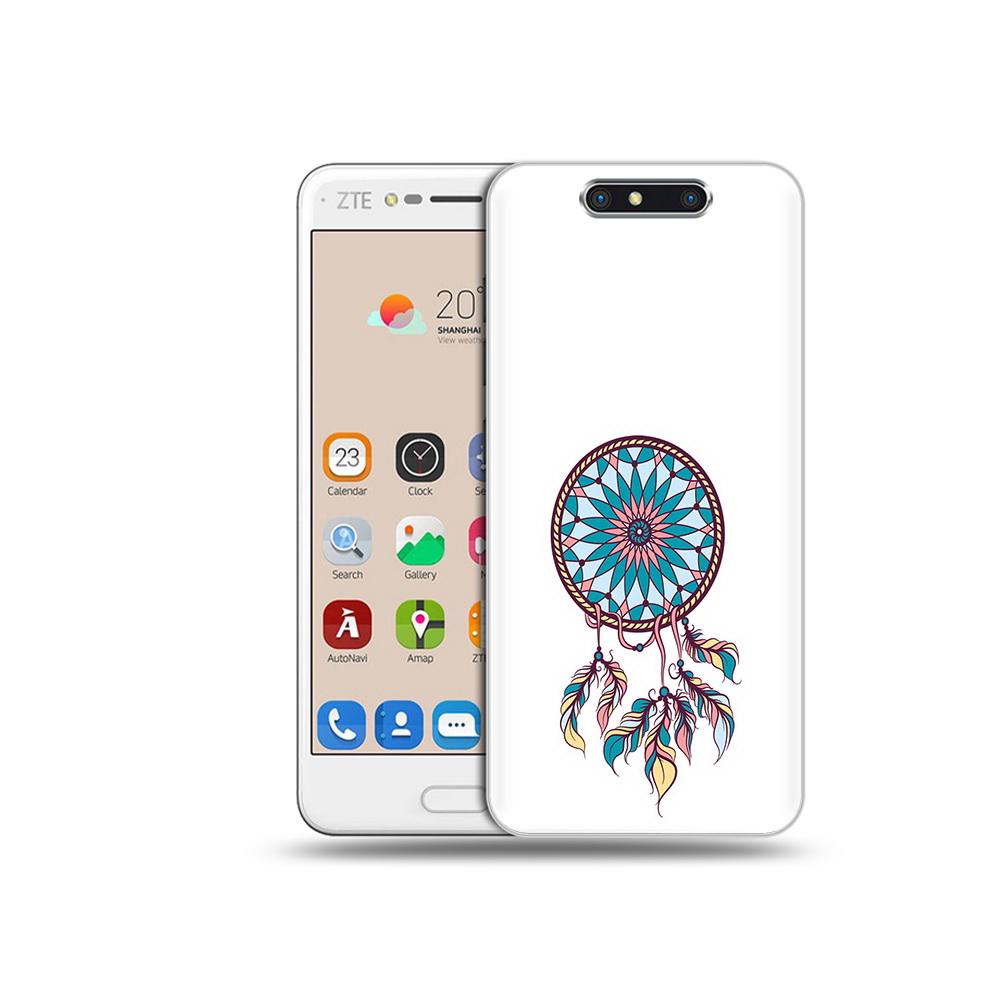 

Чехол MyPads Tocco для ZTE Blade V8 ловец снов синий (PT100217.451.443), Прозрачный, Tocco