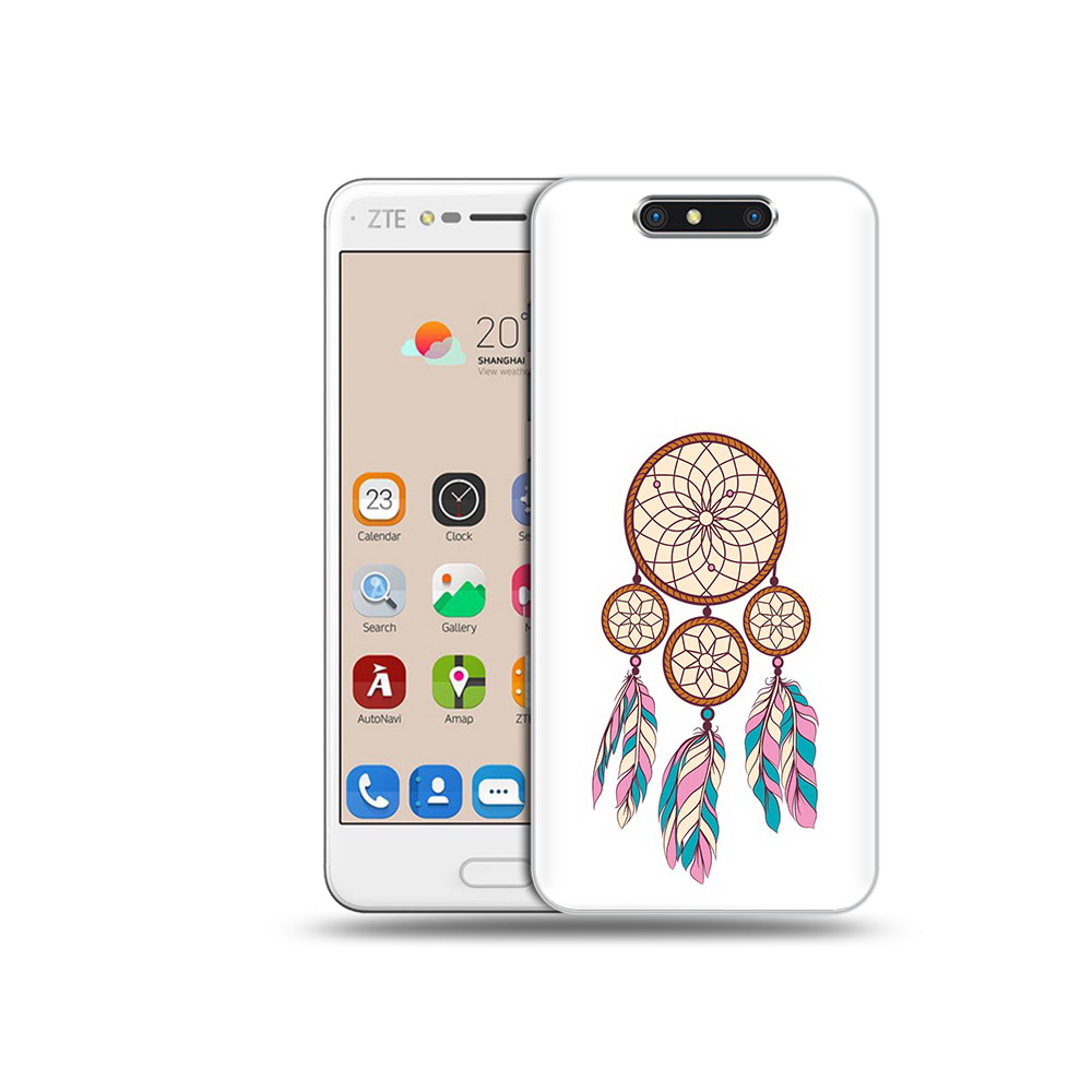 

Чехол MyPads Tocco для ZTE Blade V8 ловец снов бежевый (PT100217.451.442), Прозрачный, Tocco