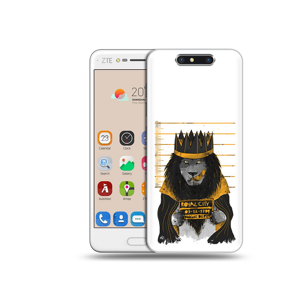 

Чехол MyPads Tocco для ZTE Blade V8 лев в законе (PT100217.451.435), Прозрачный, Tocco