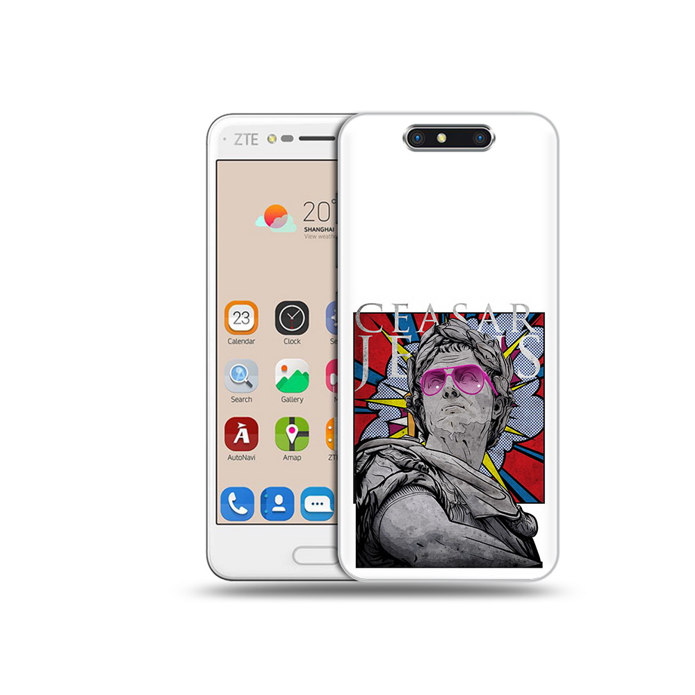 

Чехол MyPads Tocco для ZTE Blade V8 крутая статуя свободы (PT100217.451.423), Прозрачный, Tocco