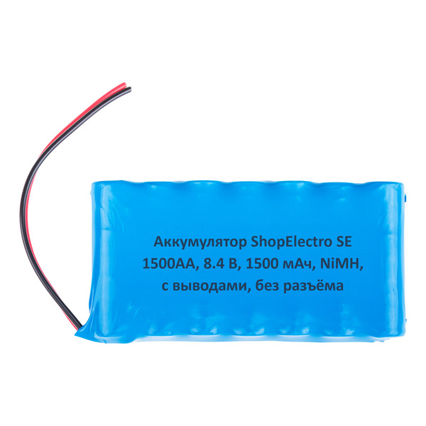 

Аккумуляторная сборка ShopElectro SE1500АА, 8.4 В, 1500 мАч/ 8.4 V, 1500 mAh, NiMH
