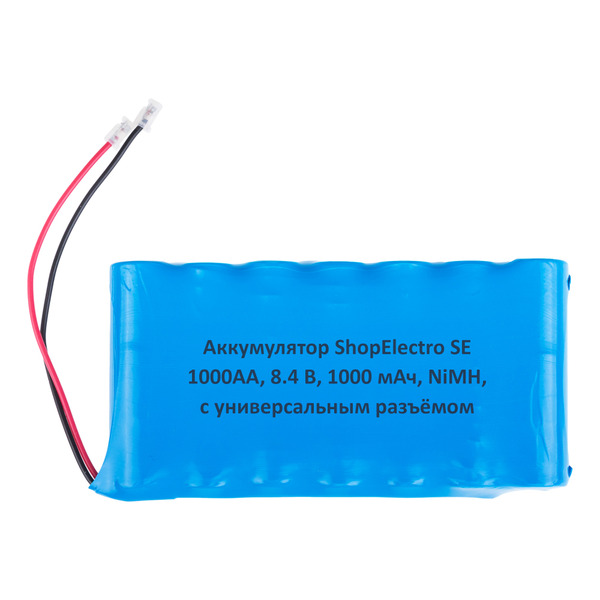 

Аккумуляторная сборка ShopElectro SE1000АА, 8.4 В, 1000 мАч/ 8.4 V, 1000 mAh, NiMH,