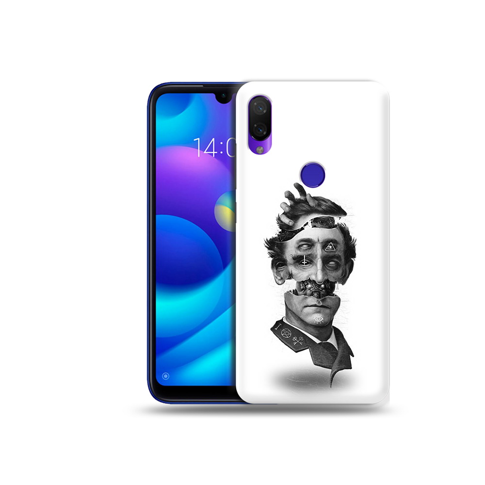 

Чехол MyPads Tocco для Xiaomi Mi Play страшное лицо абстракция (PT128724.322.628), Прозрачный, Tocco