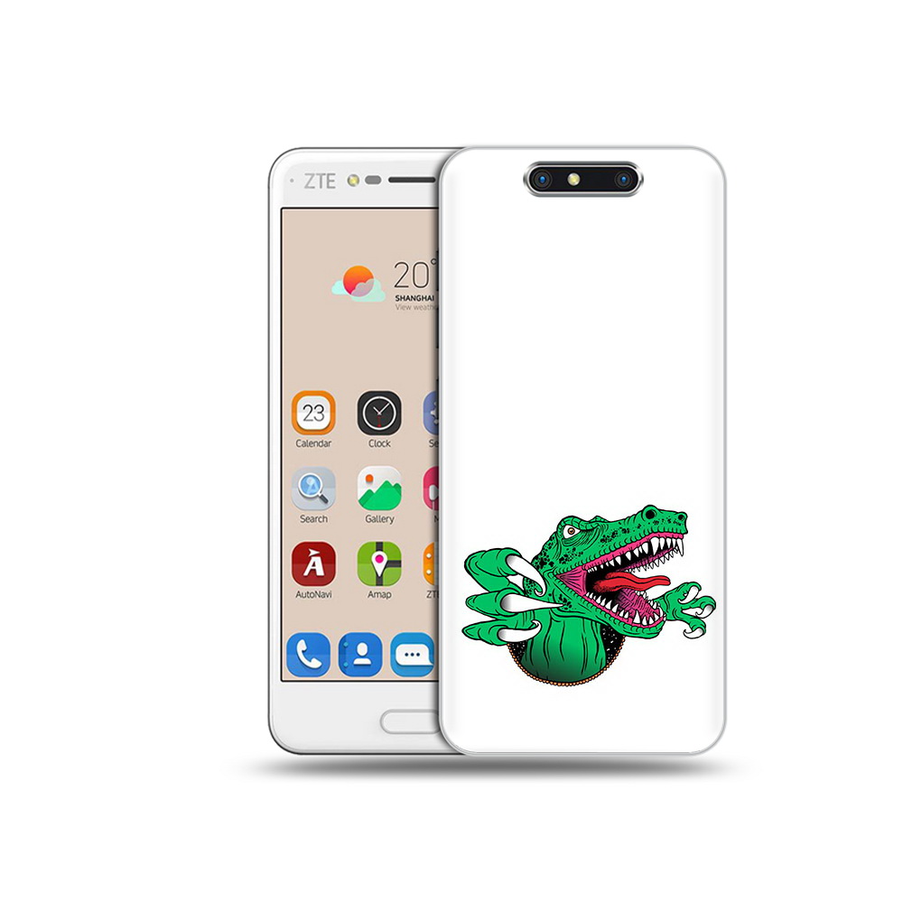 

Чехол MyPads Tocco для ZTE Blade V8 крокодил (PT100217.451.417), Прозрачный, Tocco