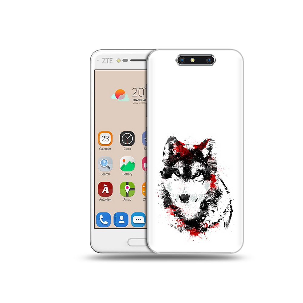 

Чехол MyPads Tocco для ZTE Blade V8 кровавый волк (PT100217.451.416), Прозрачный, Tocco