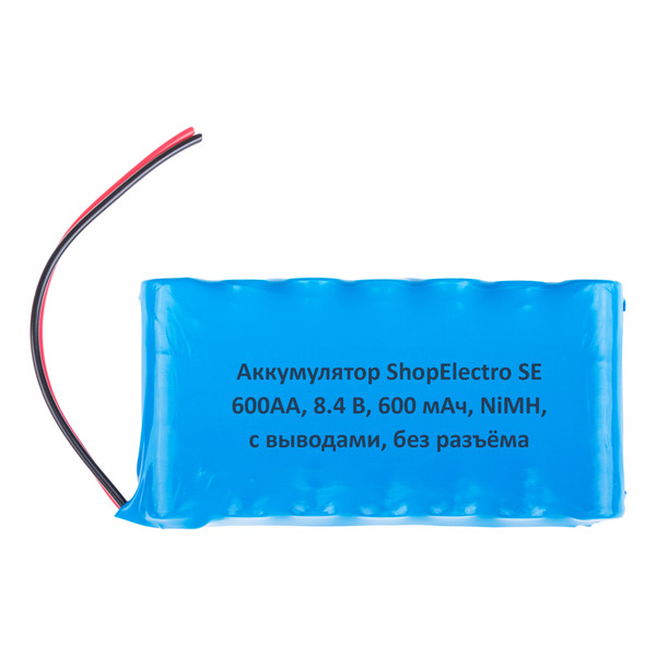 

Аккумуляторная сборка ShopElectro SE600АА, 8.4 В, 600 мАч/ 8.4 V, 600 mAh, NiMH