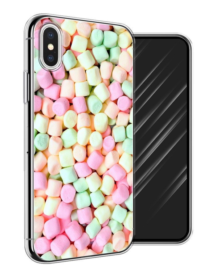 

Чехол Awog на Apple iPhone XS (10S) / Айфон XS (10S) "Marshmallows", Разноцветный, 11850-10