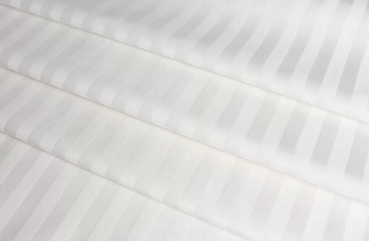

Простыня Maktex из страйп-сатина 200x220 Белый 1х1, Простыни страйп-сатина 125