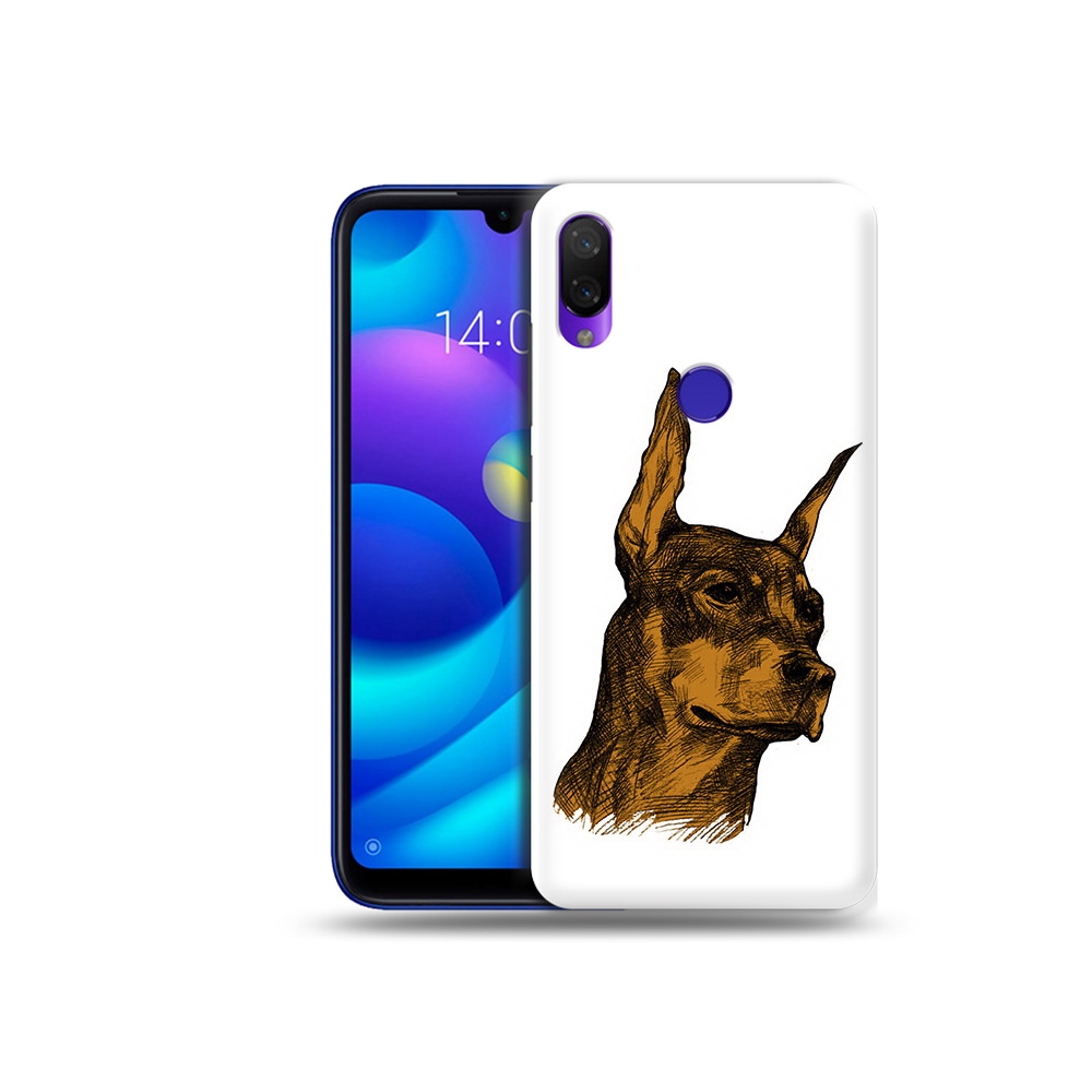 

Чехол MyPads Tocco для Xiaomi Mi Play скетч доберман (PT128724.322.605), Прозрачный, Tocco