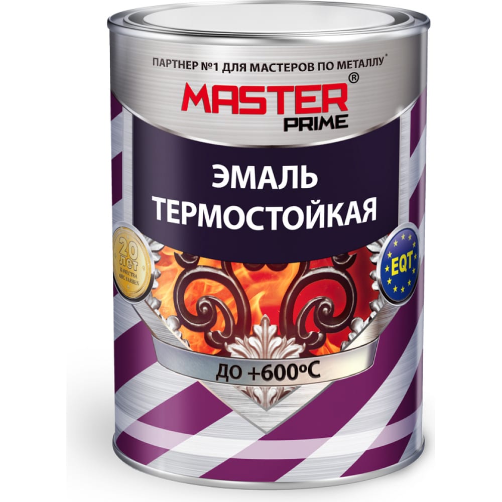 фото Master prime эмаль термостойкая черный (0.8 кг) 4300005510