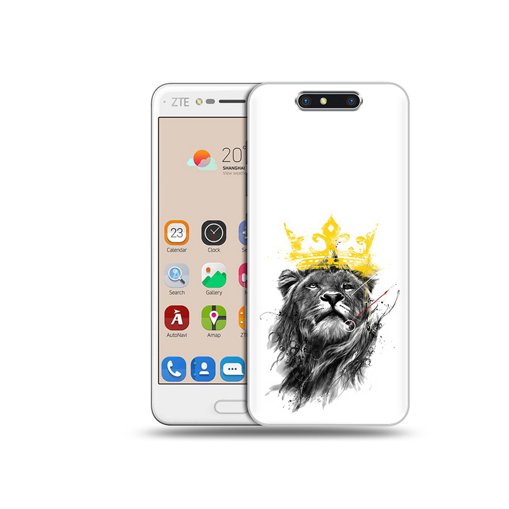 

Чехол MyPads Tocco для ZTE Blade V8 король-лев (PT100217.451.391), Прозрачный, Tocco