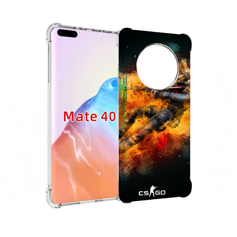 

Чехол MyPads Tocco для Huawei Mate 40 CS-go Контр-террорист, Прозрачный, Tocco