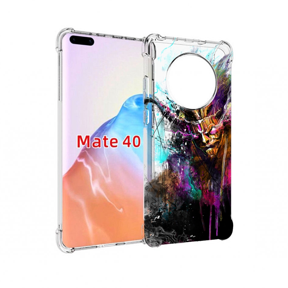 

Чехол MyPads Tocco для Huawei Mate 40 яркий дьявол, Прозрачный, Tocco