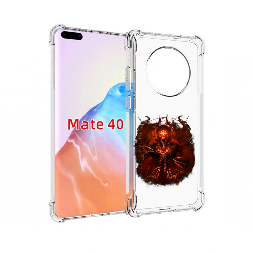 

Чехол MyPads Tocco для Huawei Mate 40 яркий демон, Прозрачный, Tocco