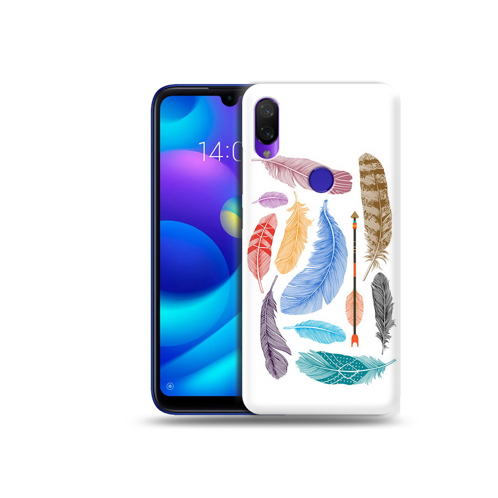 

Чехол MyPads Tocco для Xiaomi Mi Play разноцветные перья (PT128724.322.572), Прозрачный, Tocco
