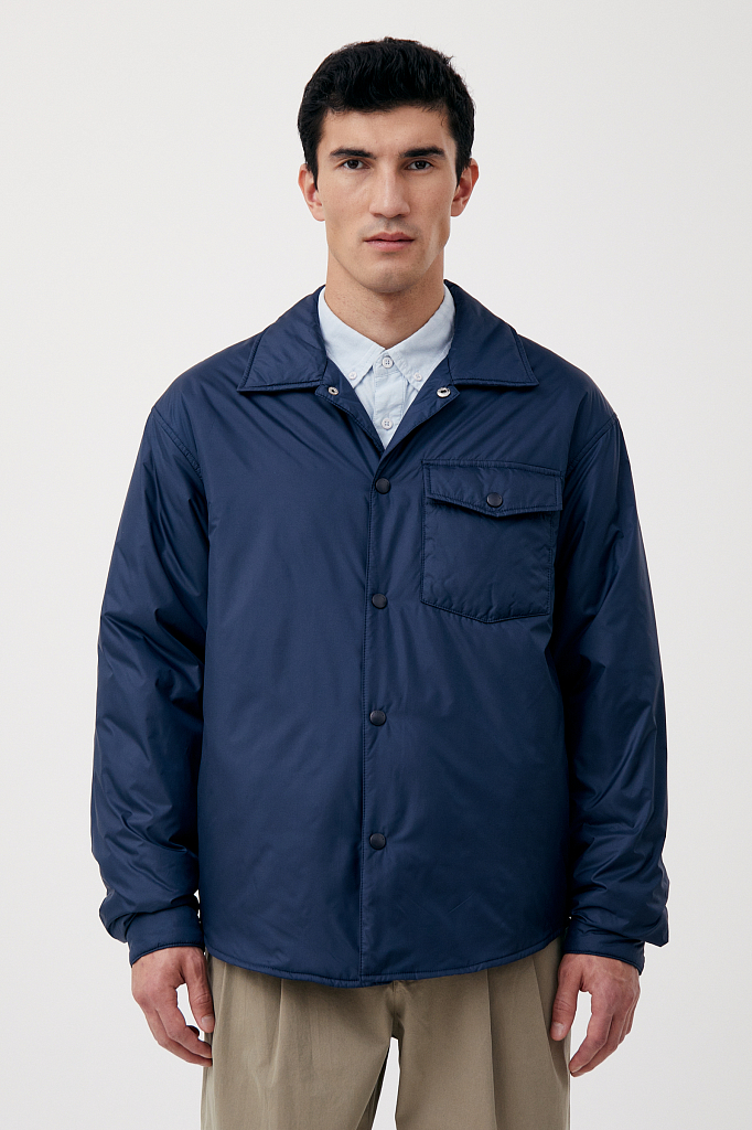 Куртка мужская Finn Flare FAB21082 синяя 3XL
