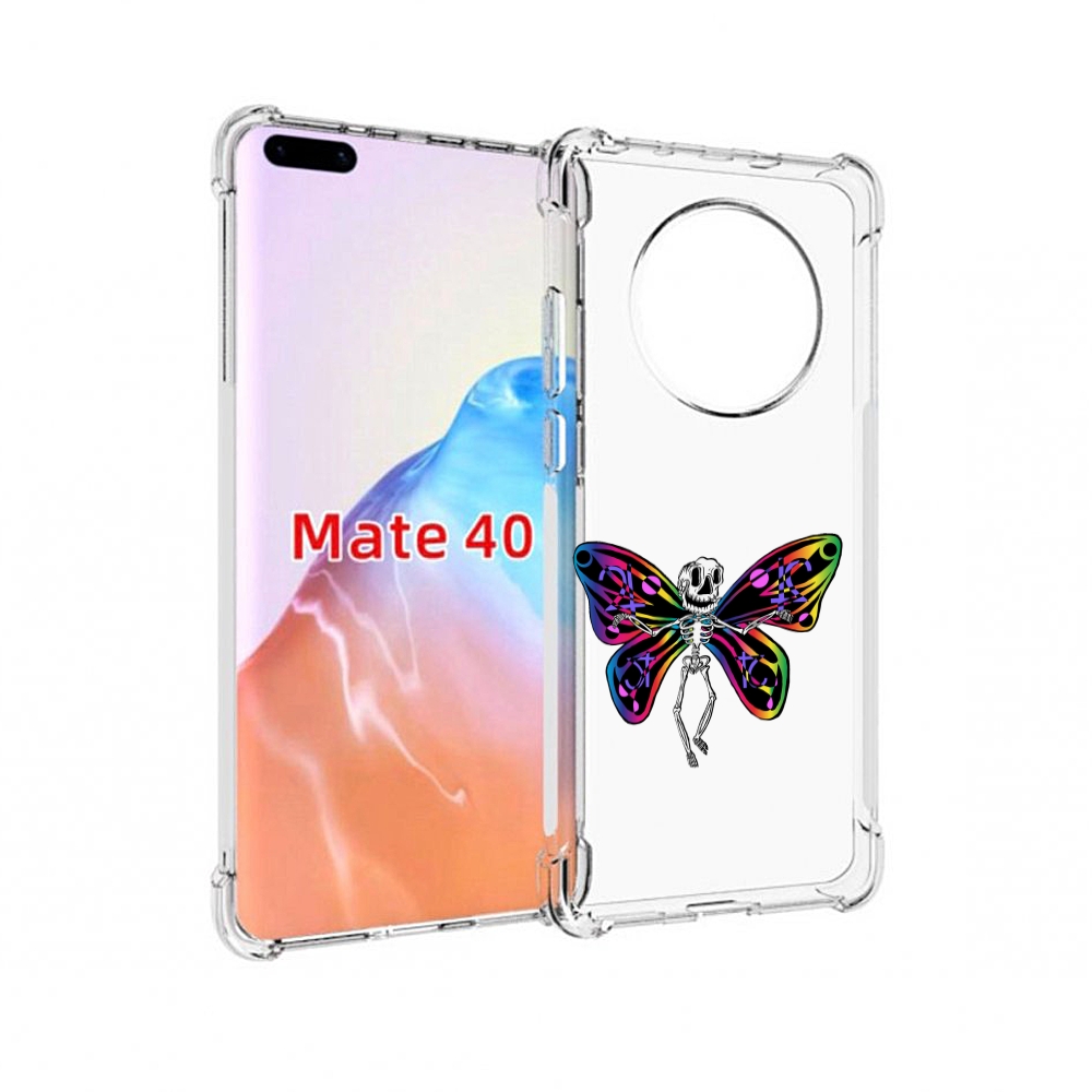 

Чехол MyPads Tocco для Huawei Mate 40 эффект бабочки, Прозрачный, Tocco