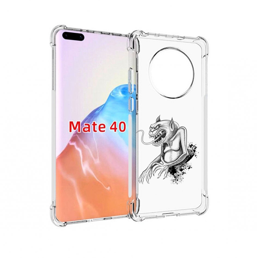 

Чехол MyPads Tocco для Huawei Mate 40 чорт, Прозрачный, Tocco