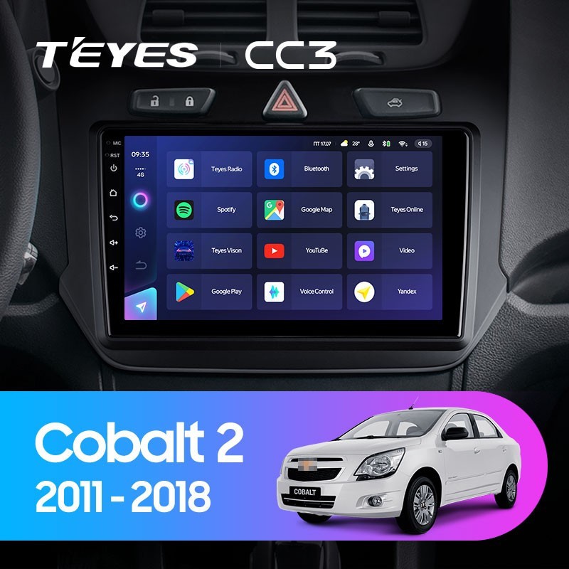 Штатная магнитола Teyes CC3 6128 Chevrolet Cobalt 2 2011-2018 4299000₽