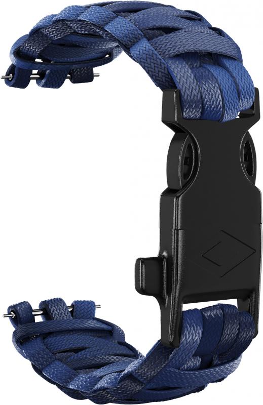 

Ремешок из паракорда GSMIN Crust 22 для Suunto 9 Peak (Синий), Crust 22 для Suunto 9 Peak