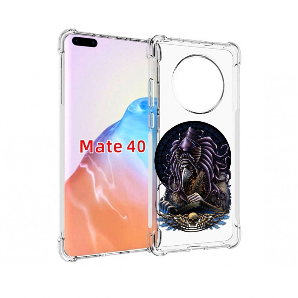 

Чехол MyPads Tocco для Huawei Mate 40 умный ворон, Прозрачный, Tocco
