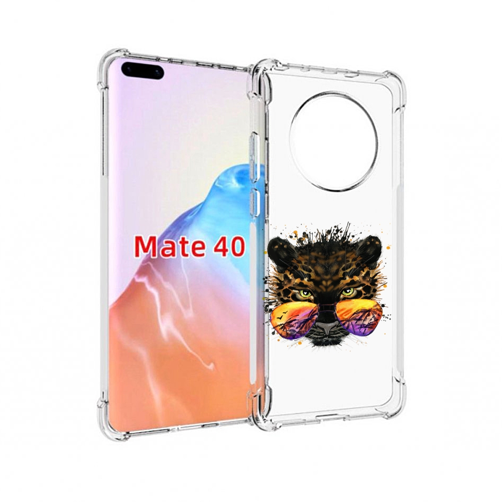 

Чехол MyPads Tocco для Huawei Mate 40 тропический леопард, Прозрачный, Tocco