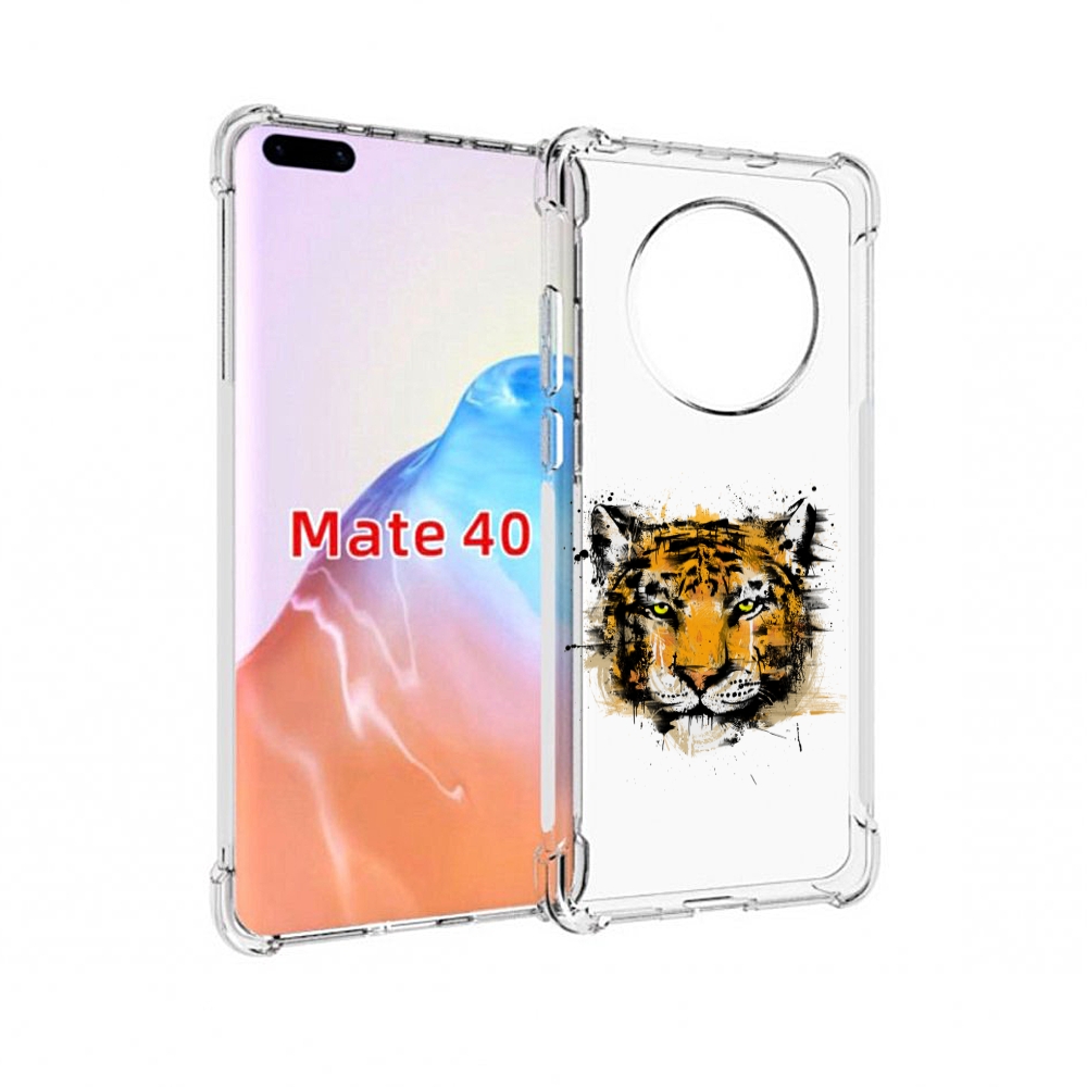 

Чехол MyPads Tocco для Huawei Mate 40 тигруля, Прозрачный, Tocco