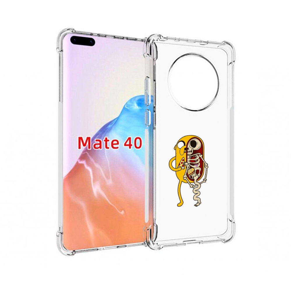 

Чехол MyPads Tocco для Huawei Mate 40 Джейк скелет, Прозрачный, Tocco