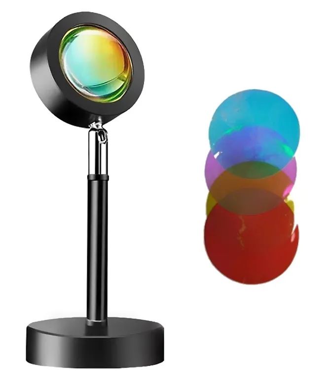 Светодиодный атмосферный LED-светильник лампа заката солнца Sunset Lamp 4 Цвета 499₽