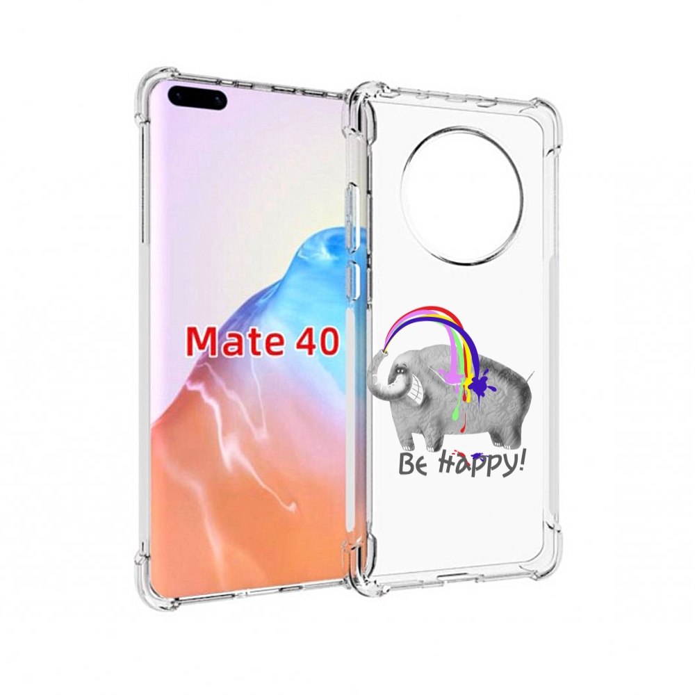 

Чехол MyPads Tocco для Huawei Mate 40 счастливый слон, Прозрачный, Tocco