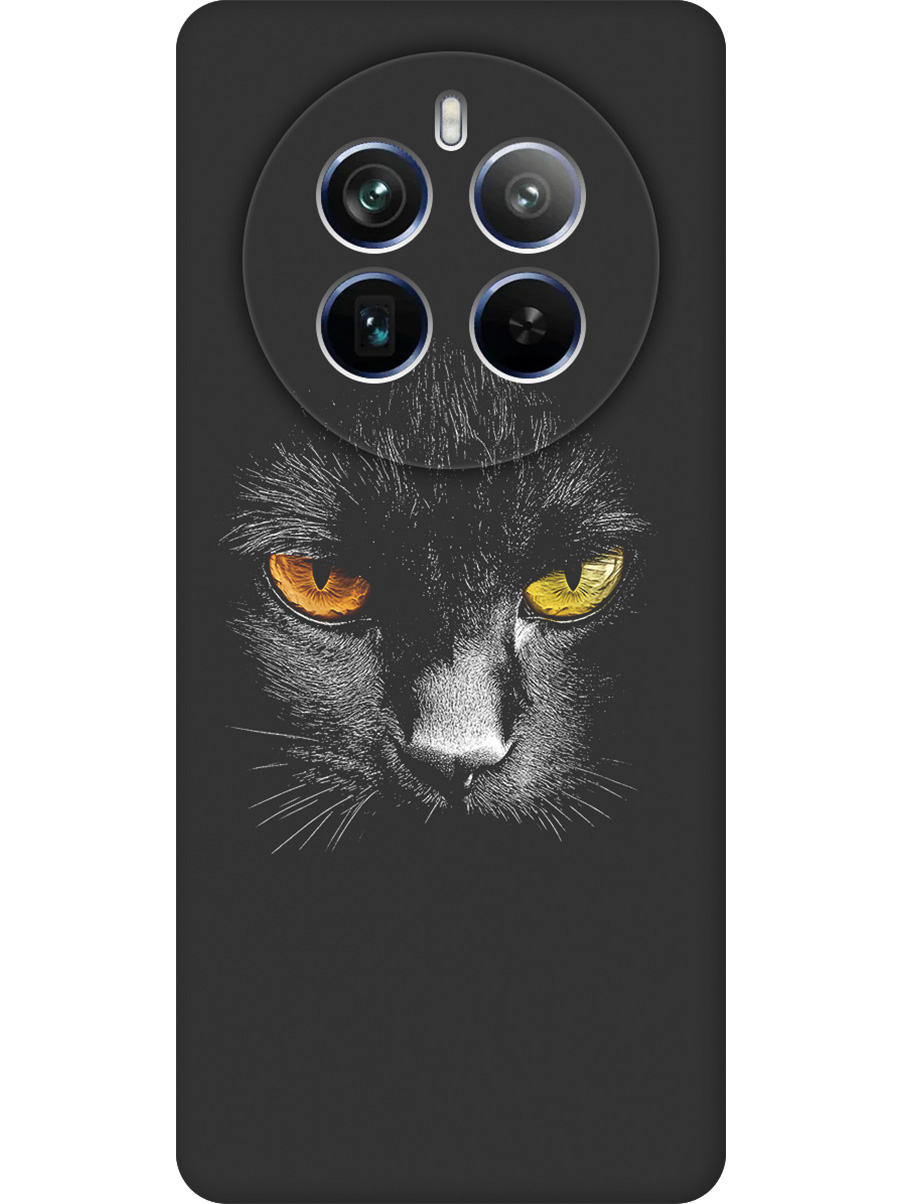 

Силиконовый чехол на Realme 12 Pro 5g / 12 Pro+ 5g с принтом матовый черный 833520, Черный;белый;золотистый, 782631812