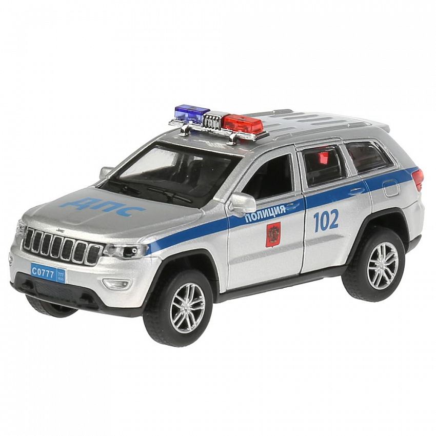

Модель машины Технопарк Jeep Grand Cherokee Trailhawk, Полиция, СНЕRОКЕЕ-12SLРОL-SL, Серебристый, СНЕRОКЕЕ-12SLРОL-SL