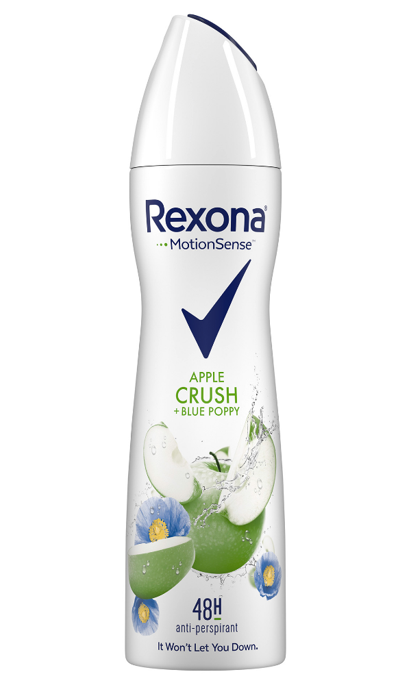 

Антиперспирант спрей Rexona василек и яблоко Apple Crush + Blue poppy, 150 мл