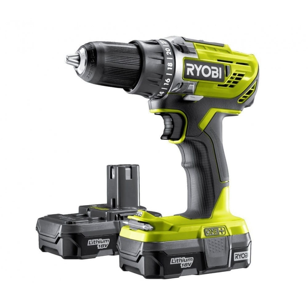 фото Акк. безударная дрель-шуруповерт ryobi one+ r18dd2-213s