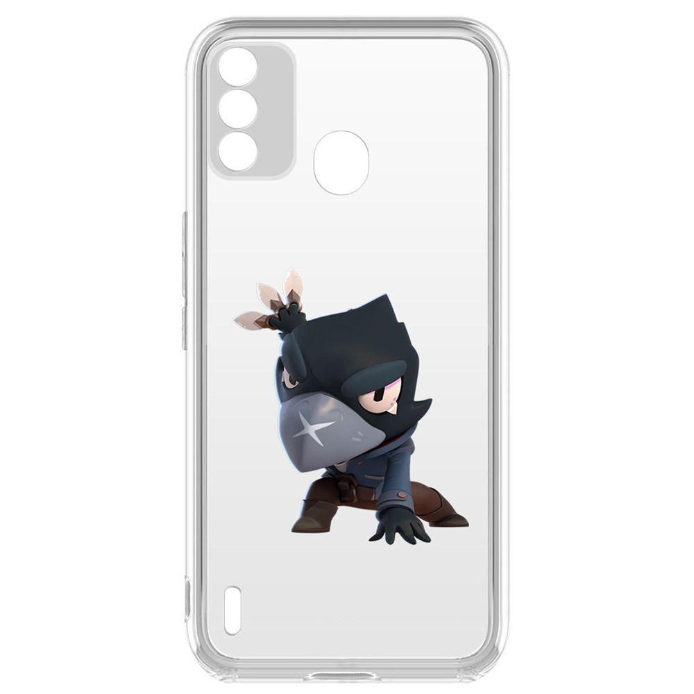 

Чехол-накладка Brawl Stars-Ворон для Itel A48, Прозрачный
