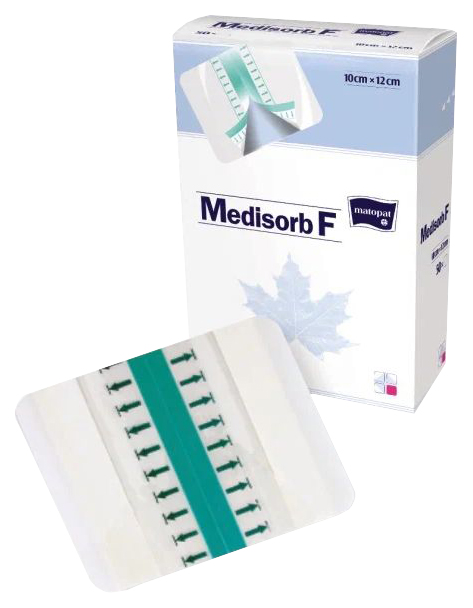 Повязка Матопат Medisorb F стерильная специальная прозрачная 10x12 см 50 шт.
