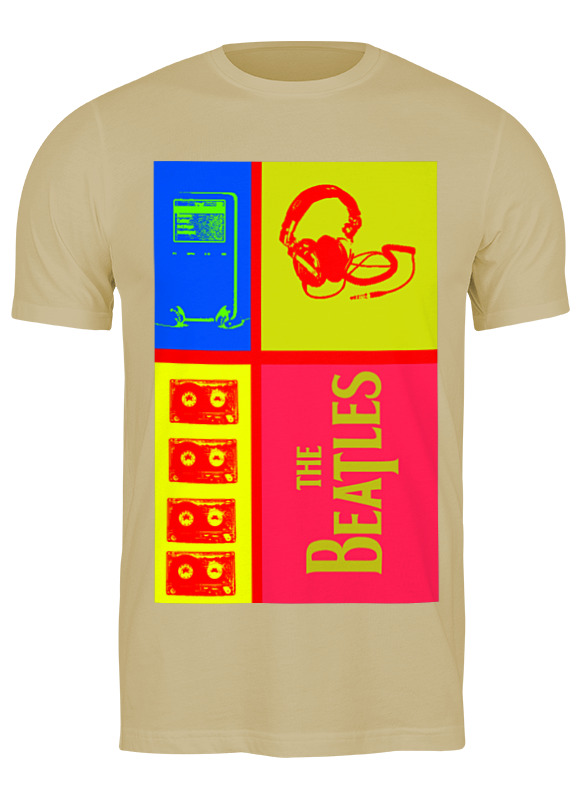 

Футболка унисекс Printio The beatles бежевая 2XL, Бежевый, The beatles