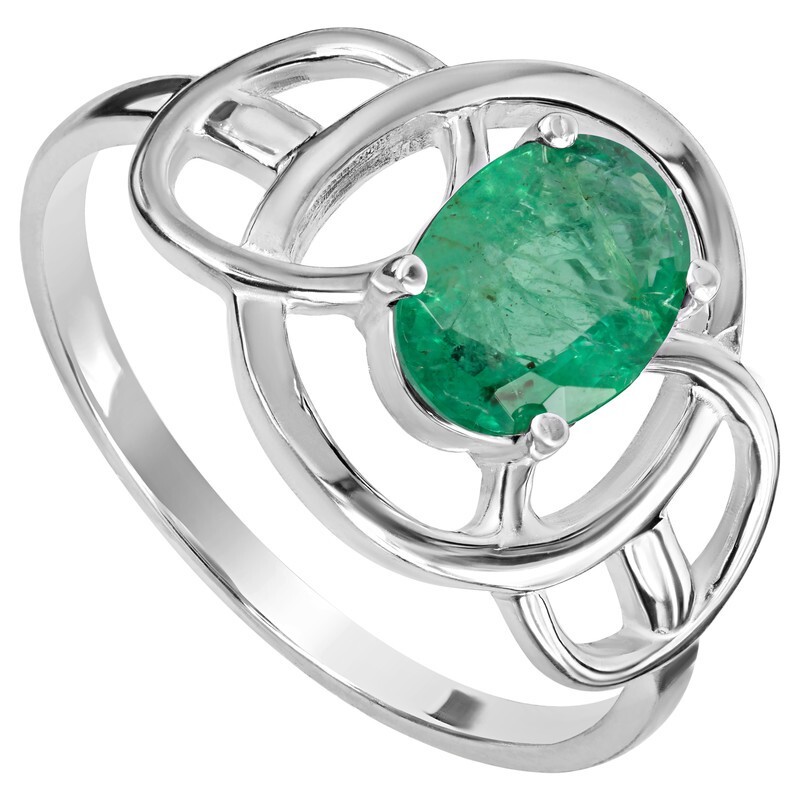 

Кольцо из серебра с изумрудом р.17,5 LAZURIT-ONLINE 850001, 850001