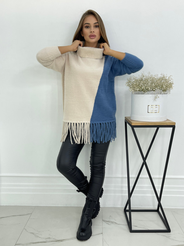 Свитер женский S-Family 136-С голубой 44-48 RU