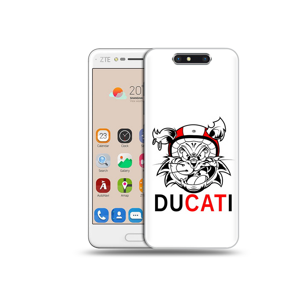 

Чехол MyPads Tocco для ZTE Blade V8 дукати (PT100217.451.339), Прозрачный, Tocco