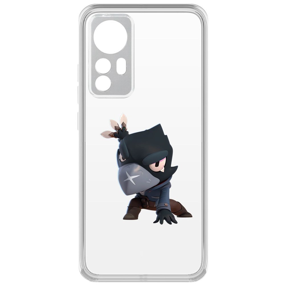 

Чехол-накладка Brawl Stars-Ворон для Xiaomi 12, Прозрачный