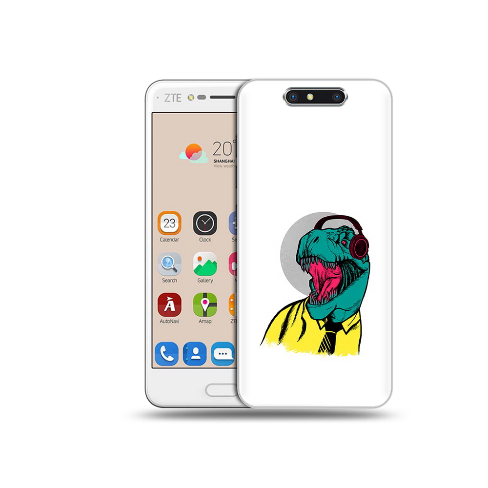 

Чехол MyPads Tocco для ZTE Blade V8 дино (PT100217.451.326), Прозрачный, Tocco