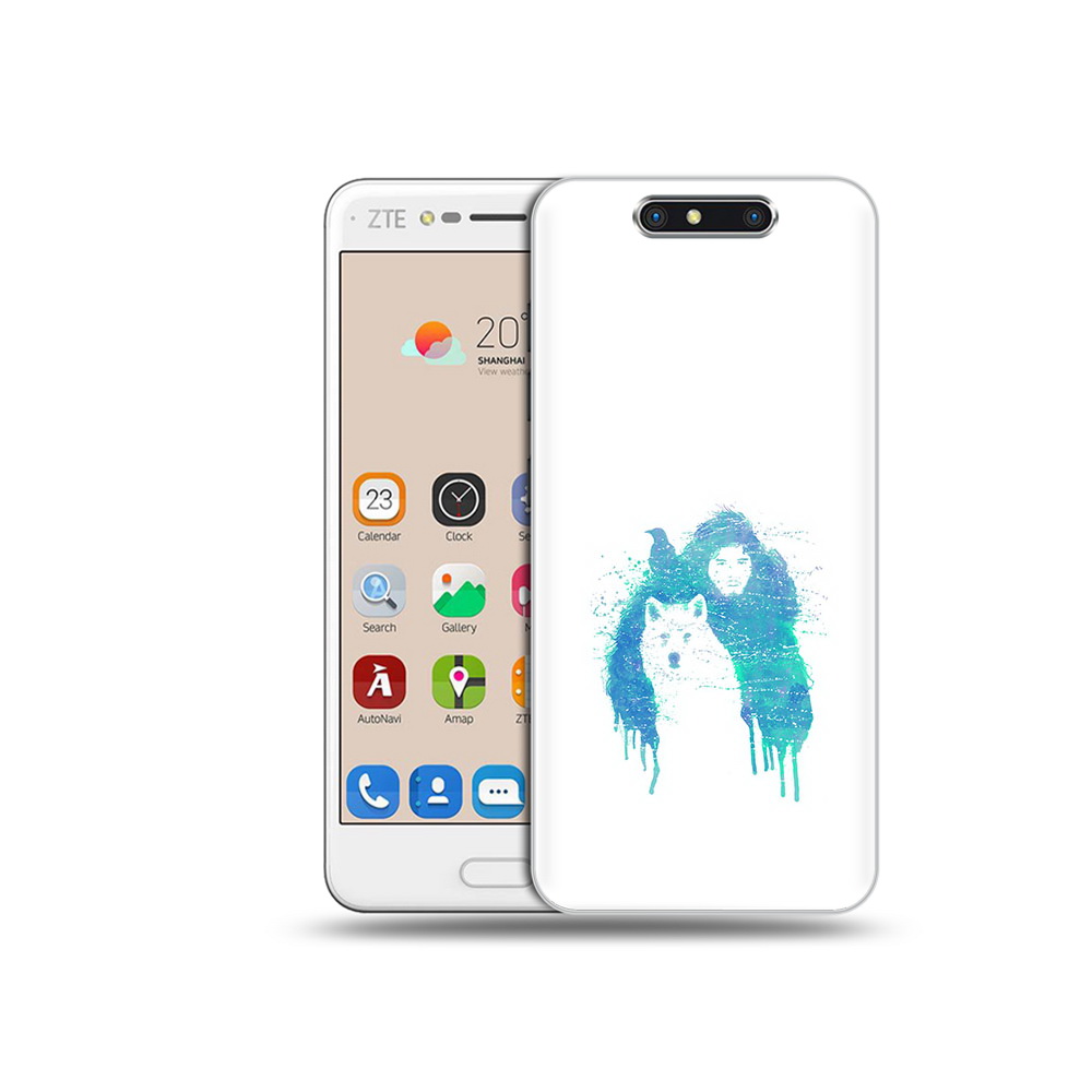 

Чехол MyPads Tocco для ZTE Blade V8 джон сноу (PT100217.451.323), Прозрачный, Tocco