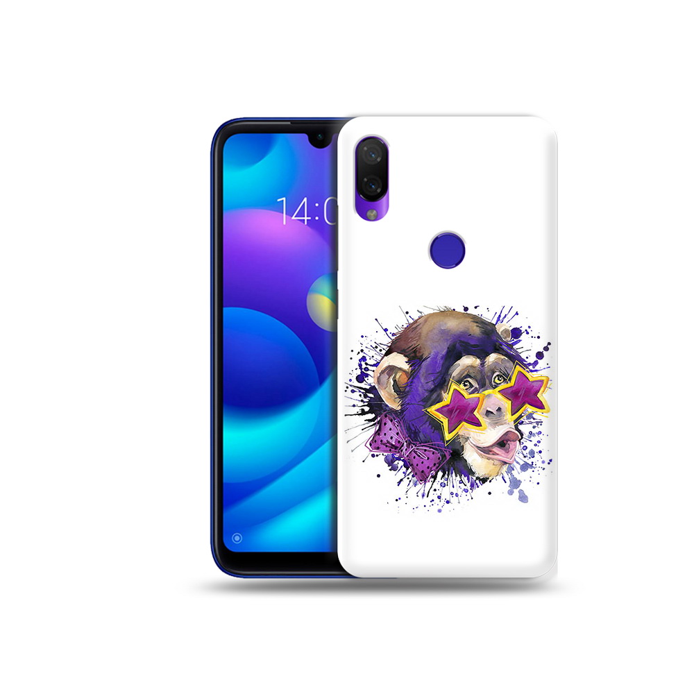 

Чехол MyPads Tocco для Xiaomi Mi Play обезьяна в очках (PT128724.322.524), Прозрачный, Tocco