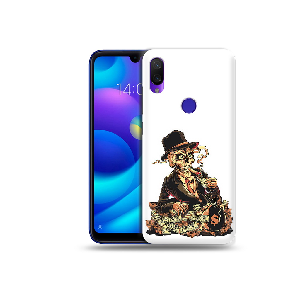 

Чехол MyPads Tocco для Xiaomi Mi Play нарисованный череп с сигаретой (PT128724.322.515), Прозрачный, Tocco