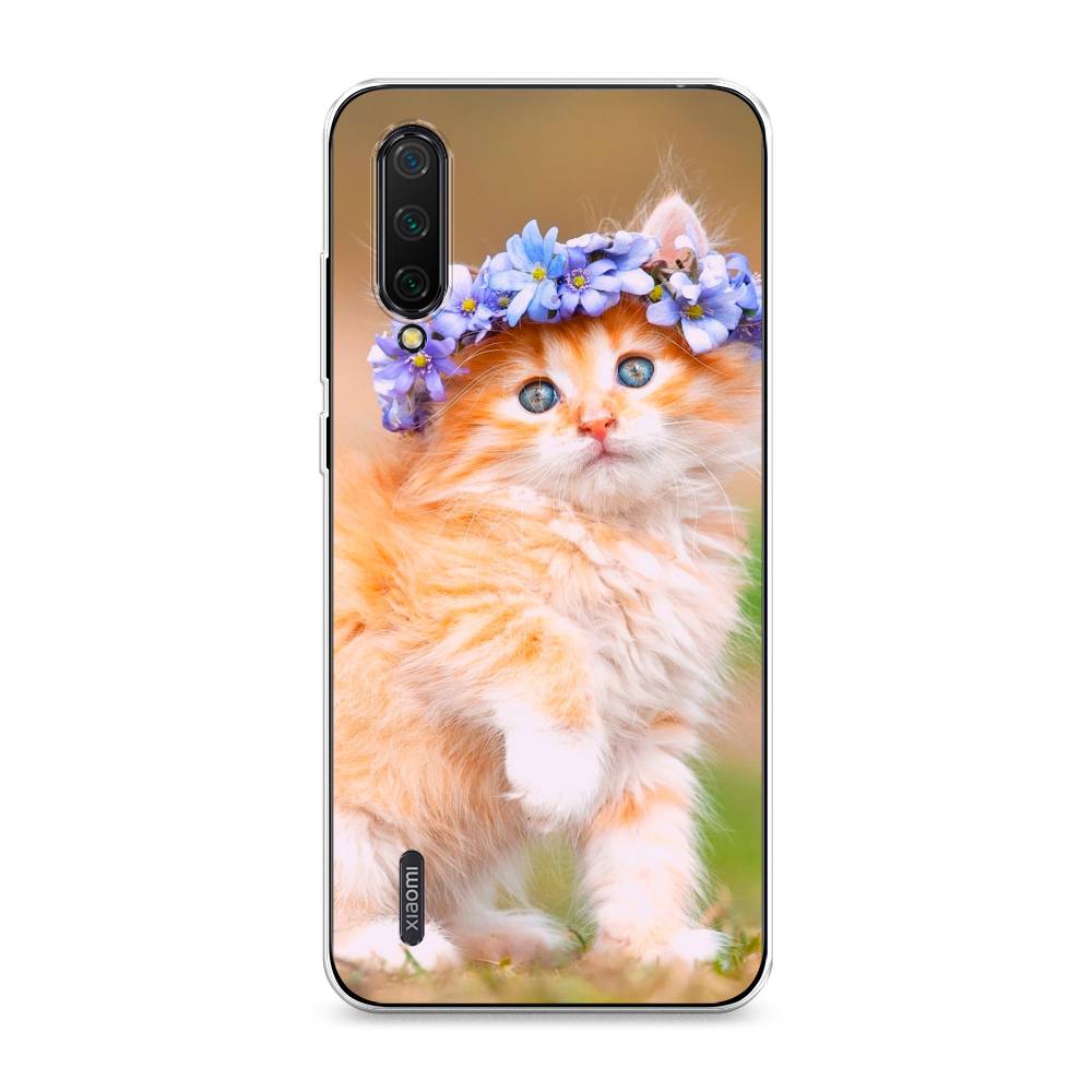 

Чехол Awog на Xiaomi Mi A3 Lite/Mi CC9/Mi 9 Lite "Рыжий кот в венке", Разноцветный, 36250-1