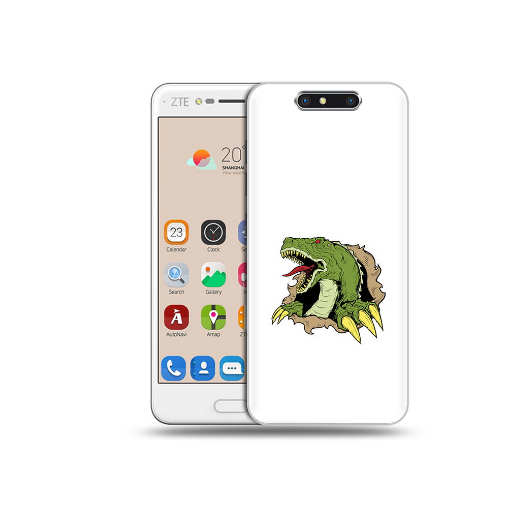 

Чехол MyPads Tocco для ZTE Blade V8 годзила (PT100217.451.290), Прозрачный, Tocco