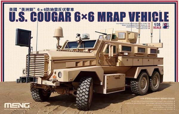 

Сборная модель Meng 1/35 U.S. COUGAR 6x6 MRAP VEHICLE SS-005